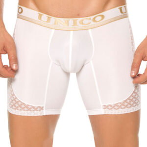 Ropa interior para hombre de Mundo Único. Bóxers modelo Exu, corte medio. Men's underwear by Mundo Único, boxers, Exu model, long length.